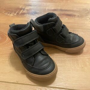 Cat & Jack Black Sneakers with Tan Soles